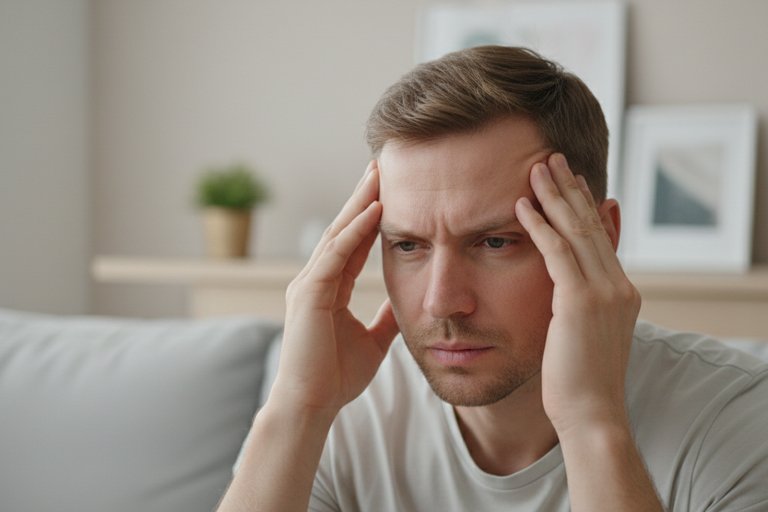 Симптомы абстиненции Мужчины испытывает мигрень